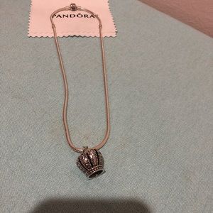 Authentic Pandora necklace with pendant